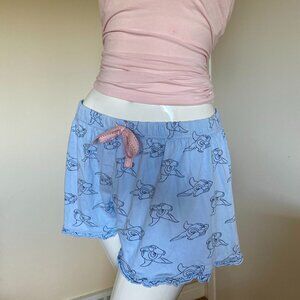 Women's Baby Blue Disney Bunny Sleep Shorts